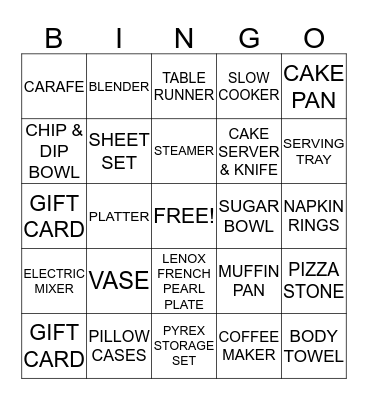 G & G BAYOU BASH Bingo Card