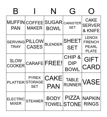 G & G BAYOU BASH Bingo Card