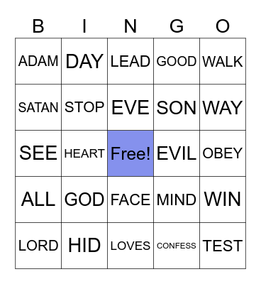 JUNE 14, 2020 SERMON Bingo Card
