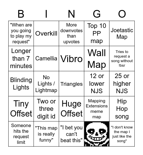 !bsr bingo Card