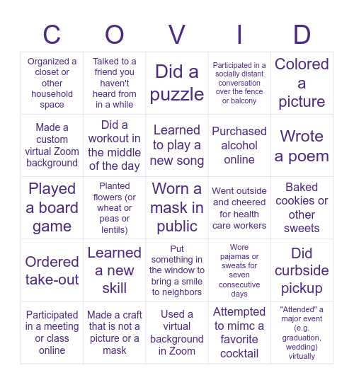 Bingo Card