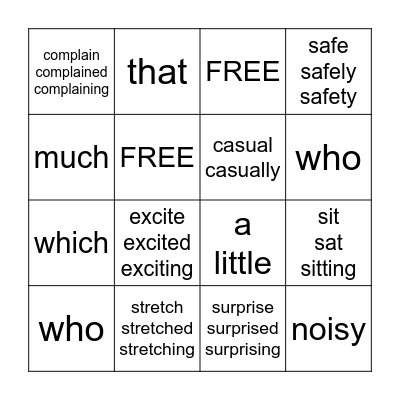 Bingo Card