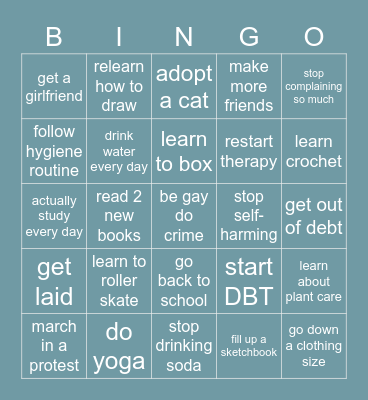 oh boy Bingo Card