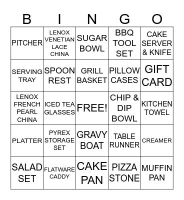 G & G BAYOU BASH Bingo Card