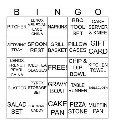 G & G BAYOU BASH Bingo Card