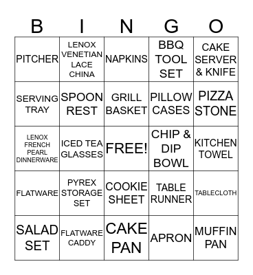 G & G BAYOU BASH Bingo Card