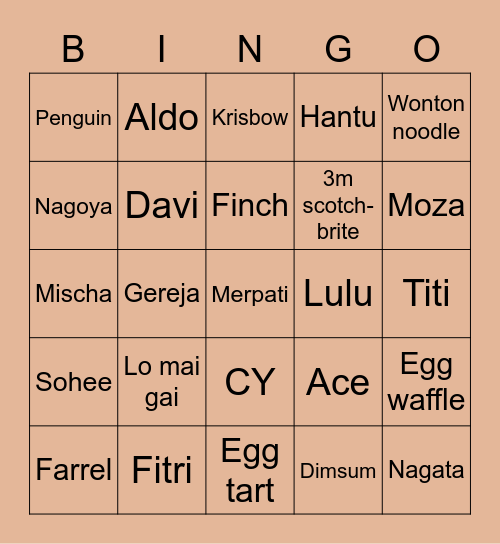 Lukaaaaa Bingo Card