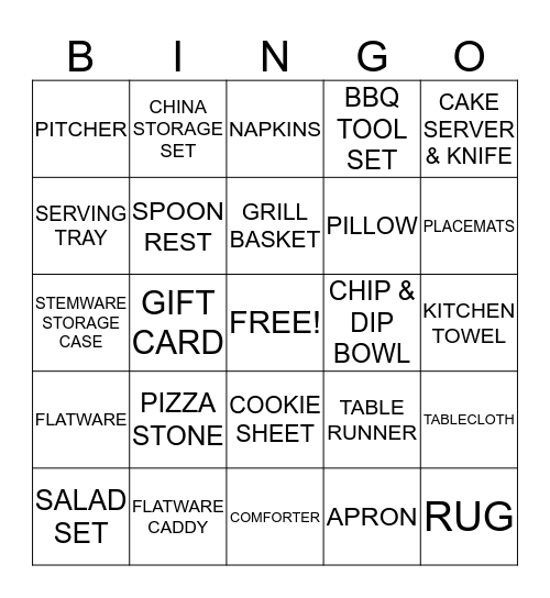 G & G BAYOU BASH Bingo Card