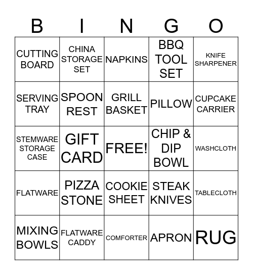 G & G BAYOU BASH Bingo Card