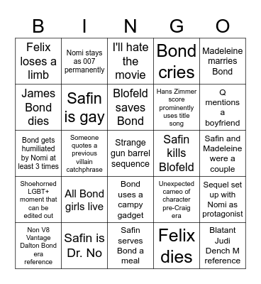 No Time to Bingo Card