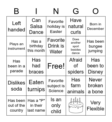 PRCMS Blue Angels Bingo Card