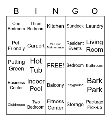Camelot Bingo Card