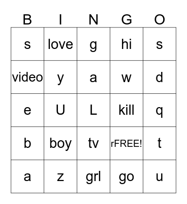 Hawaii Bingo Card