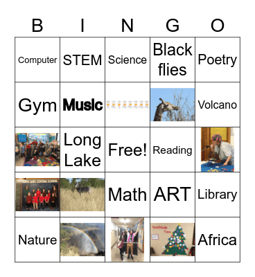 Long Lake Bingo Card