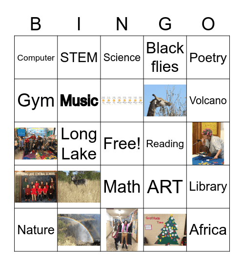 Long Lake Bingo Card