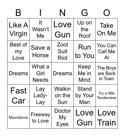 Bingo 31 Bingo Card