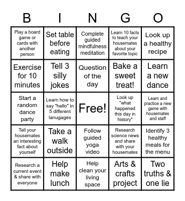 BANCROFT FUN! Bingo Card