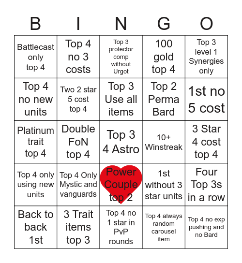 Mid set update bingo! Bingo Card