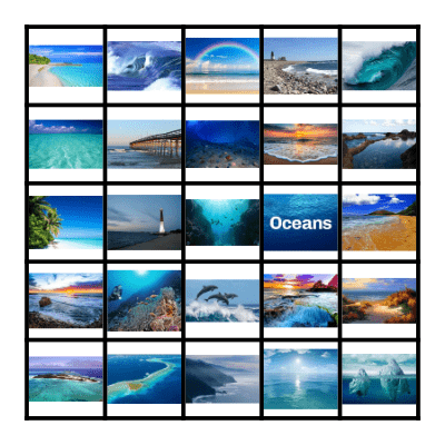 ocean Bingo Card