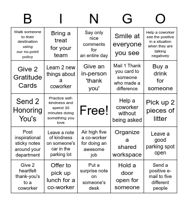 FOCUS BINGO Card