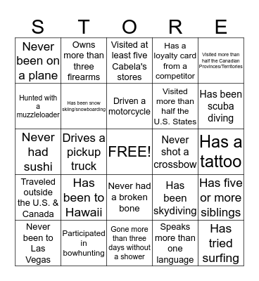 Retail Marketing Bingo Card