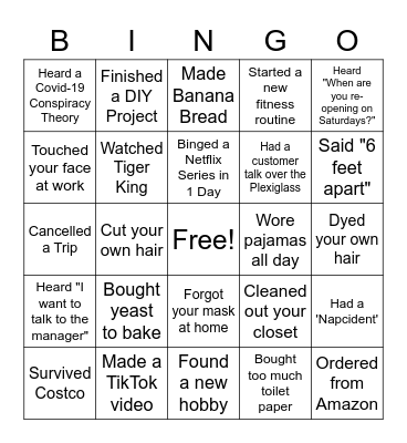 Cochrane Branch Bingo Card