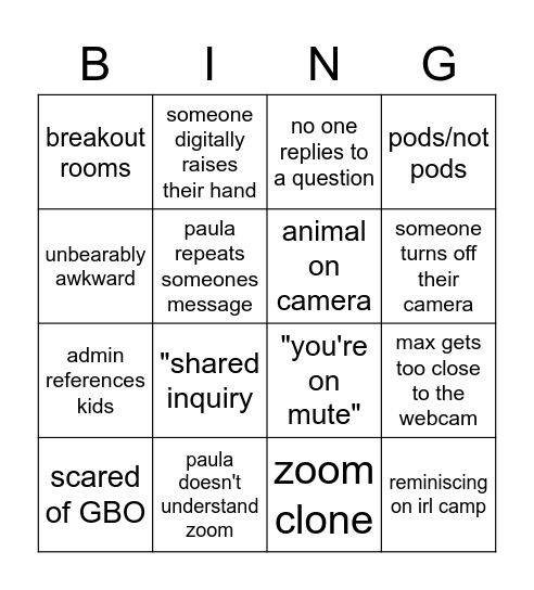 Great Bingo Online Bingo Card