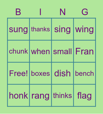 2nd Grade Wilson Wrap-up Bingo Card