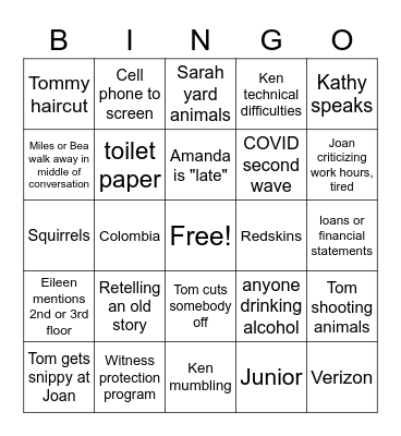Holland BINGO Card