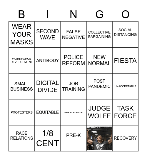 STATE OF THE CITY BINGO Card