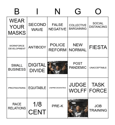 STATE OF THE CITY BINGO Card