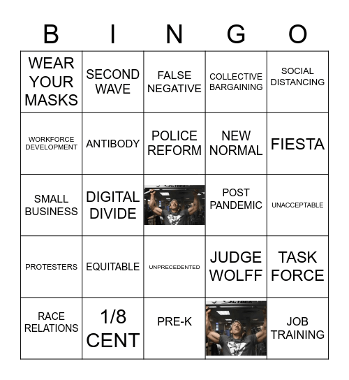 STATE OF THE CITY BINGO Card