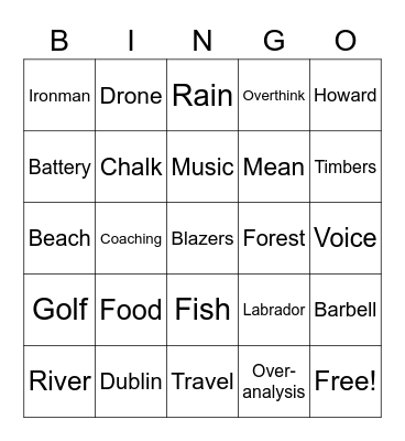 Get to Know Ya! Bingo Card