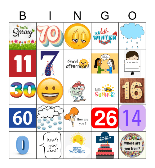 la clase de español- week one Bingo Card