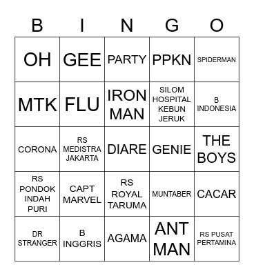 OSABELIENA Bingo Card