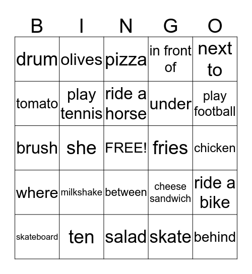 Happy Bingo Card