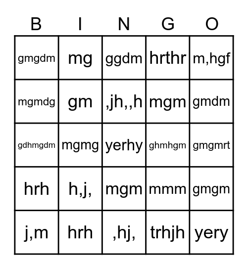 .,jh.kj..k Bingo Card