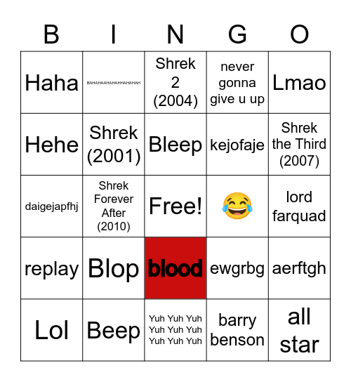 Bleep Bloop Bingo Card