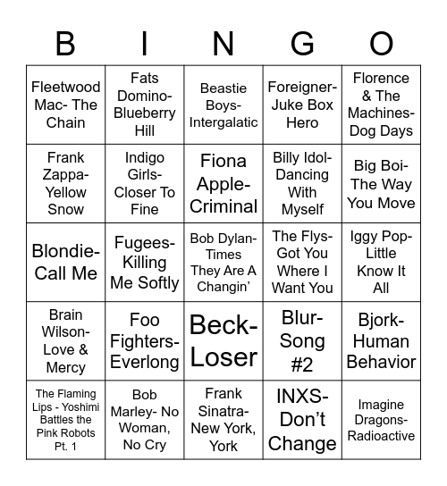 Total-Quiz.com Presents Radio Bingo: "F" "B" "I" Bingo Card