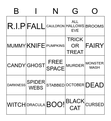 HALLOWEEN BINGO Card