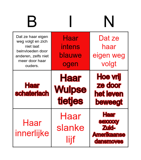 Wat ik mooi vind aan Charlotte Bingo Card