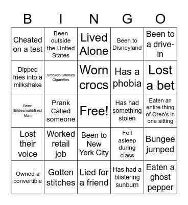 Find a Plum Creek Staff Who... Bingo Card