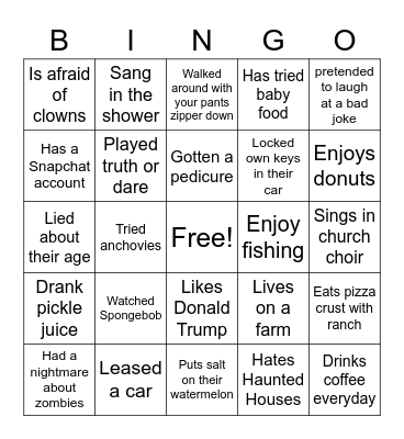 Find a Plum Creek Staff Who... Bingo Card