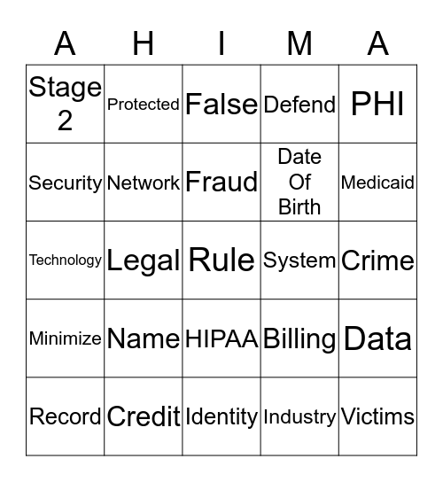 STC Coding Bingo Card