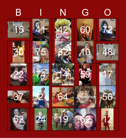 BINGO Sara Hébert Bingo Card