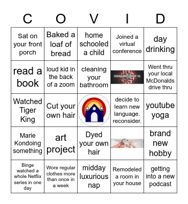 COVID Bingo Card