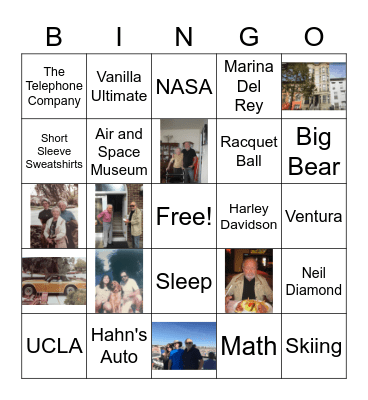 Father's Day Bingo Card