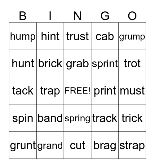REVIEW Day! Bingo Card