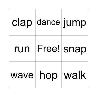 I can.... Bingo Card