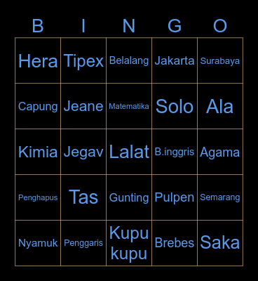 SOCIAL BINGO Card